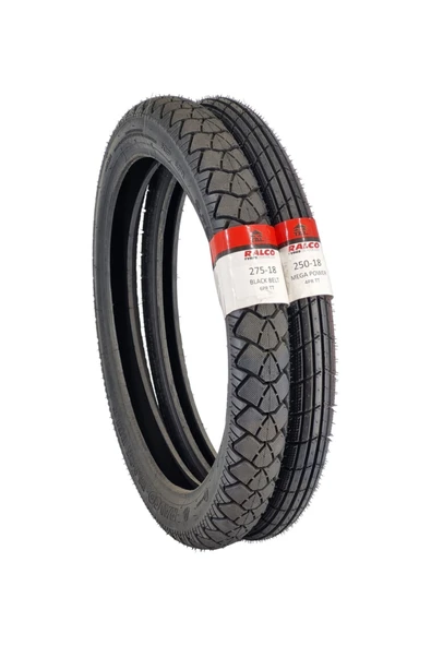 RALCO TYRES Kuba Cg Falcon Masti Mondial 275-18 Tt Ve 250-18 Tt Tubetype Lastik Set ürün görseli 1