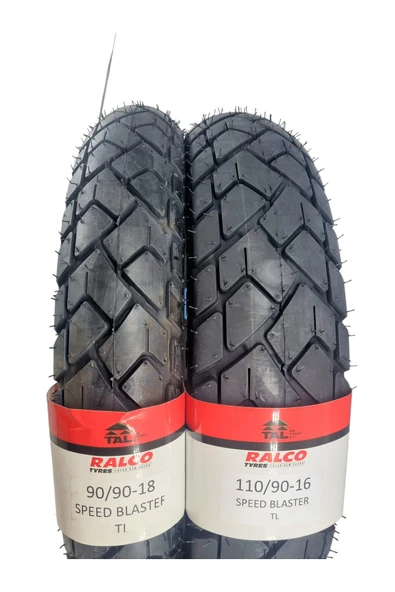RALCO TYRES 110/90-16 VE 90/90-18 TAKIM TL (TUBELESS - DUBLEKS) MOTOSİKLET LASTİĞİ ürün görseli 1
