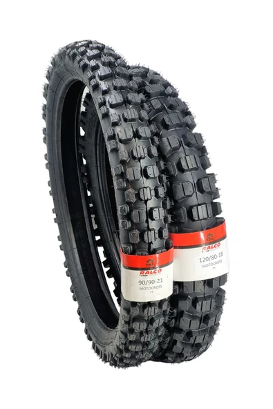 RALCO TYRES HERO X PULSE LASTİK TAKIMI 120/80-18 VE 90/90-21 TT ürün görseli 1