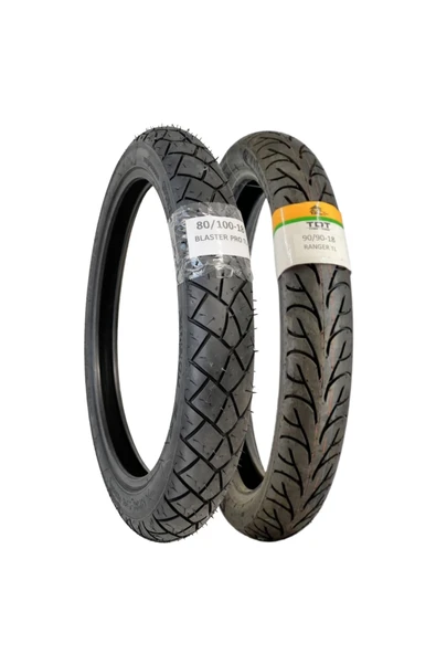TDT TYRES Honda CBF 150 Motosiklet Lastiği 80/100-18 TL VE 90/90-18 TL ürün görseli 1