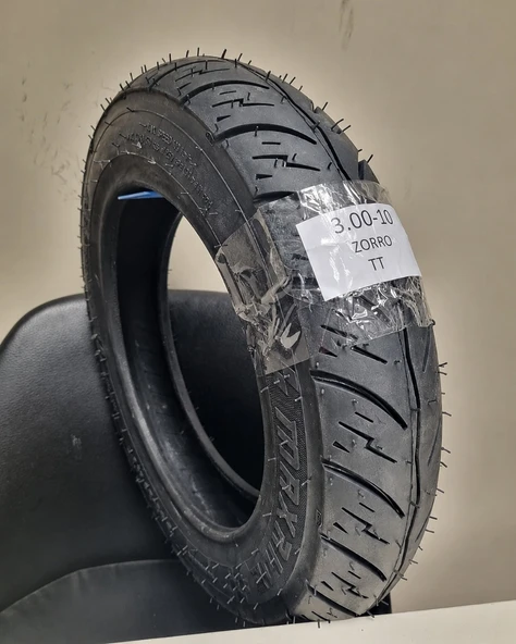 TDT TYRES 300-10 TT (İÇ LASTİKSİZ TİP )MOTORSİKLET LASTİĞİ ZORRO ürün görseli 1