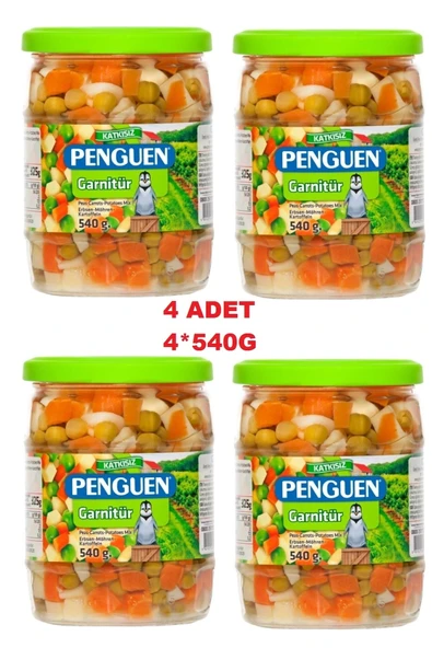 Penguen Garnitür 540 Gr x 4 Adet (Cam Kavanoz) ürün görseli 1