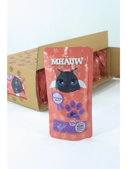 Mhauw 30 Adet Ciğerli Kedi Ödülü 80gr Skt:05/2027 ürün görseli 1