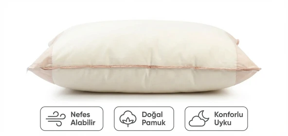 %100 Pamuk Dolgulu Yastık - Resim 4