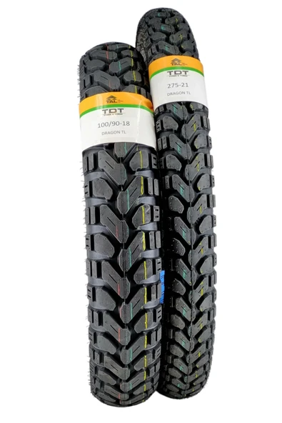 TDT TYRES 100/90-18 Ve 275-21 Tl Dubleks Lastik Set ürün görseli 1