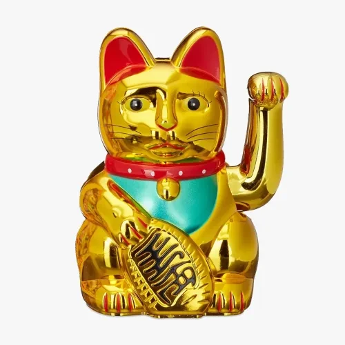 Altın Rengi Şanslı Kedi ürün görseli 1
