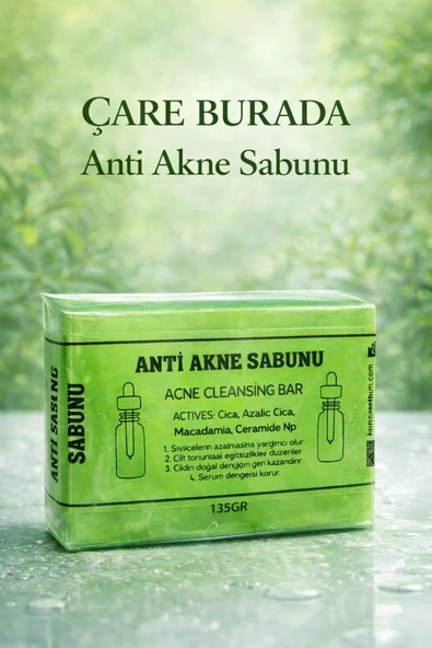Anti Akne Sabunu (Cica & Azalic Cica & Macadamia & Ceramide Np) ürün görseli 1
