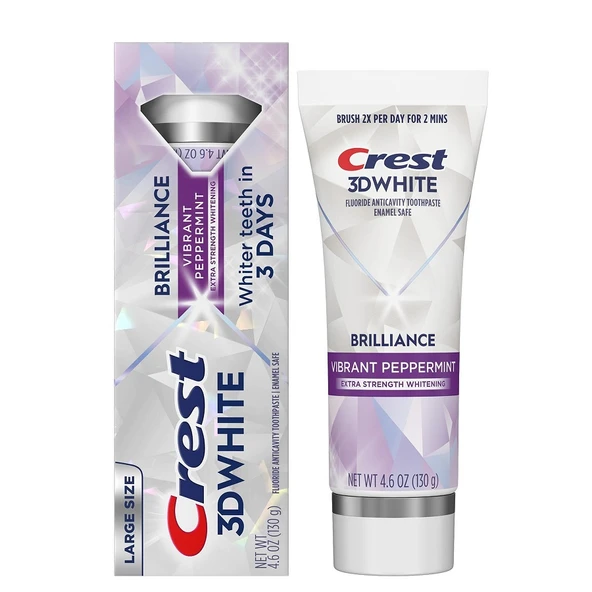 Crest 3D White Brilliance Vibrant Peppermint Diş Macunu 130 gr ürün görseli 1