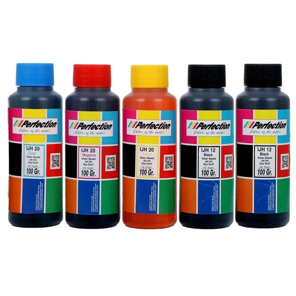 PERFECTİON Brother Uyumlu Dcp-T530w 4 Renk Mürekkep Dolum Seti 5 x 100 gr. ürün görseli 1