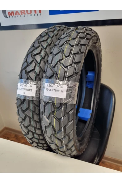 TDT TYRES 90/90-18 Ve 110/90-16 Advantur Set Motosiklet Lastiği ürün görseli 1