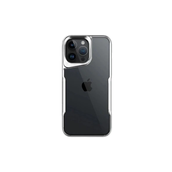 Apple İphone 16 Pro Max Kılıf Boyi Silikon Kapak - Gümüş ürün görseli 1