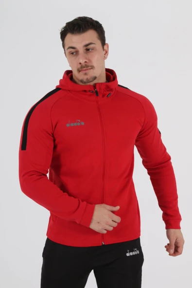 Diadora Venüs Kapşonlu Sweat Kırmızı - Resim 2