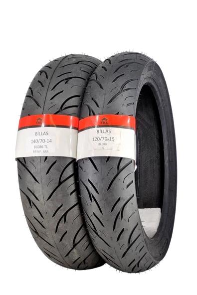 Billas FORZA 250 LASTİK TAKIMI 140/70-14 VE 120/70-15 TL(DUBLEKS) ürün görseli 1