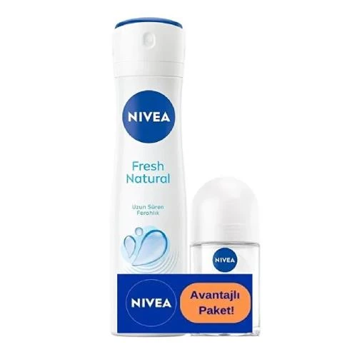 Nivea Fresh Natural Kadın Deodorant 150 Ml + Roll-On 25 ml ürün görseli 1