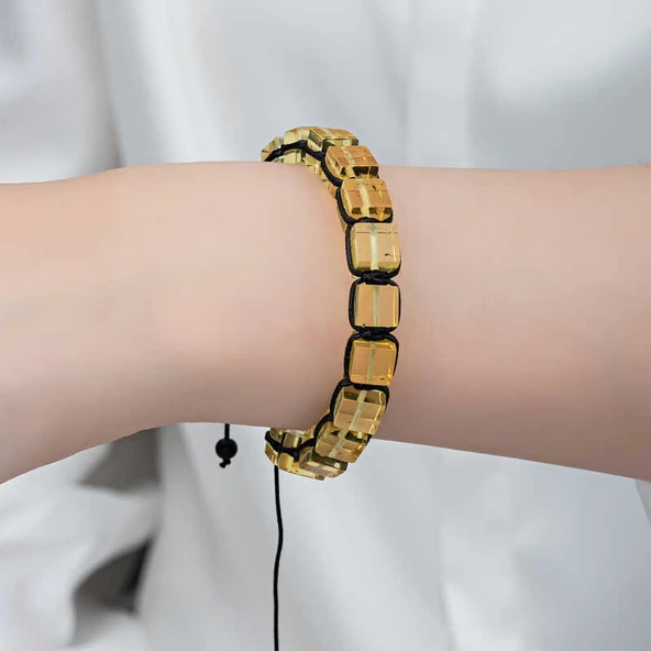 Yetişkin Damla Kehribar Bileklik ürün görseli 1