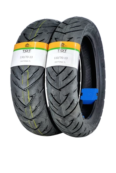 TDT TYRES KRV 200 LASTİK TAKIMI 130/70-13 VE 110/70-13 TL (TUBELESS - DUBLEKS) ürün görseli 1