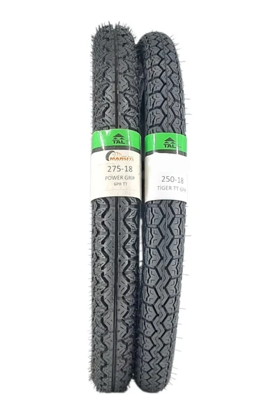 ONMX TYRES 275-18 POWER VE 250-18 TİGER TT (TUBETYPE - İÇ LASTİKLİ TİP) LASTİK TAKIMI ürün görseli 1