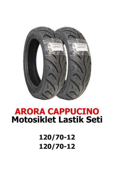 RALCO TYRES 120/70-12 TL Motosiklet Lastik Seti Arora Cappucino Uyumlu (2’li Set) – Scooter Lastiği ürün görseli 1