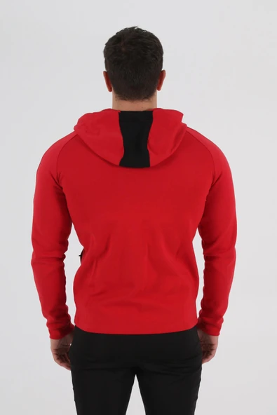Diadora Venüs Kapşonlu Sweat Kırmızı - Resim 5