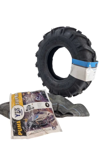 IRAN YASA TIRE&RUBBER 400-8 Çapa Makinesi Lastiği Traktör Desen Lastik İç Lastik Set ürün görseli 1