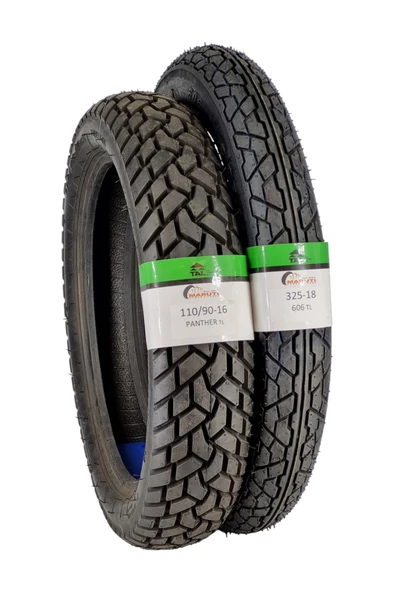 MARUTİ TYRES Kanunı Seyhan, 110/90-16 Tl Ve 325-18 Tl Dubleks Lastik Set ürün görseli 1