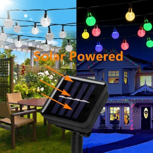 7m 50 Led RGB Solar - Resim 3