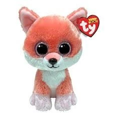 TY Beanie Boos Tilki Vixen 15 cm - Simli Gözlü Yumuşak Peluş Koleksiyon Figürü ürün görseli 1
