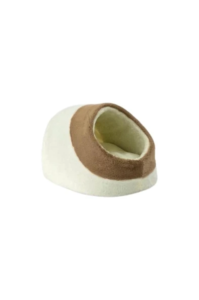 Pet Comfort Nest  Kedi Yatağı Ecru/Kahverengi 40x4 ürün görseli 1