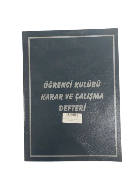 Altınyıldız A4 Öğrenci Kulubü Karar Defteri 40 Yaprak Plastik Kapak ürün görseli 1