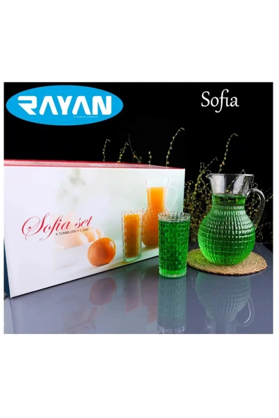 Sofia 7 Parça Sürahi Meşrubat Seti Royaleks-82656 ürün görseli 1