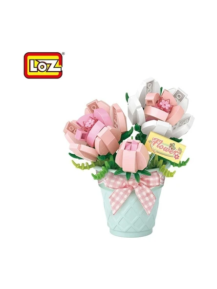 Loz Block Oyuncak Saksılı Gül 230 Parça Lz8836 ürün görseli 1