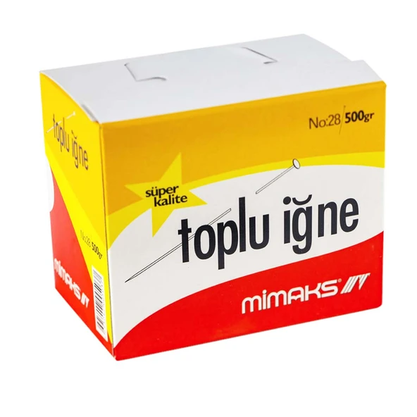 Mimaks Toplu İğne Süper Nikel 500Gr Ti500 (1 Paket) ürün görseli 1