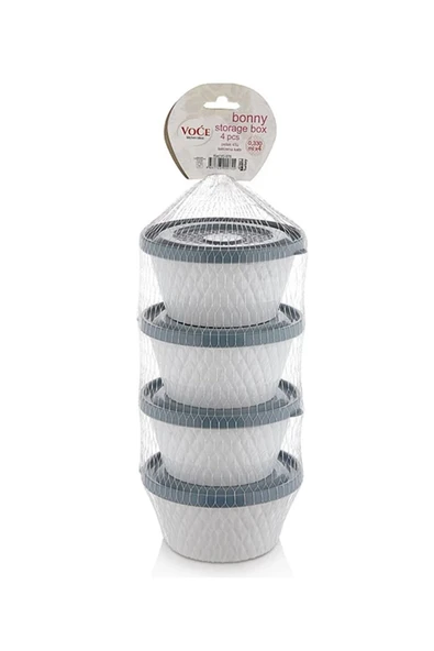 Fom Home Voce Plastik Petek 4'lü Saklama Kabı ürün görseli 1