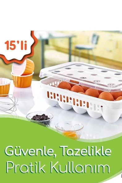 15 Bölmeli Yumurta Kabı Royaleks-AK680 ürün görseli 1