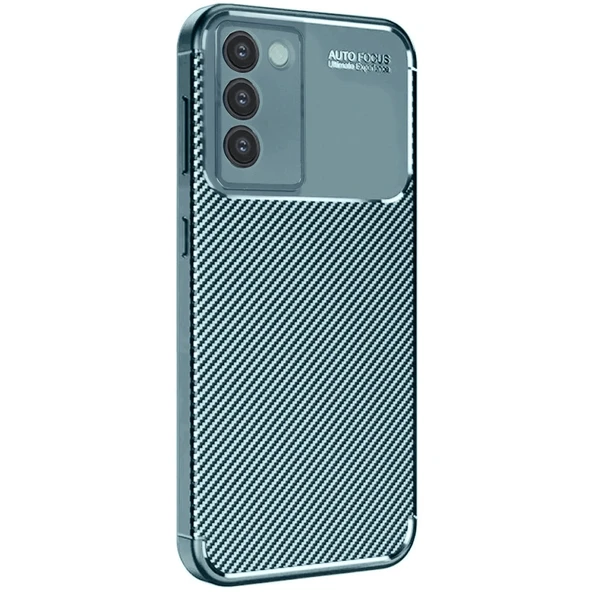 Vivo V30 Lite 4g Kılıf Auto Focus Karbon Kapak - Koyu Yeşil ürün görseli 1