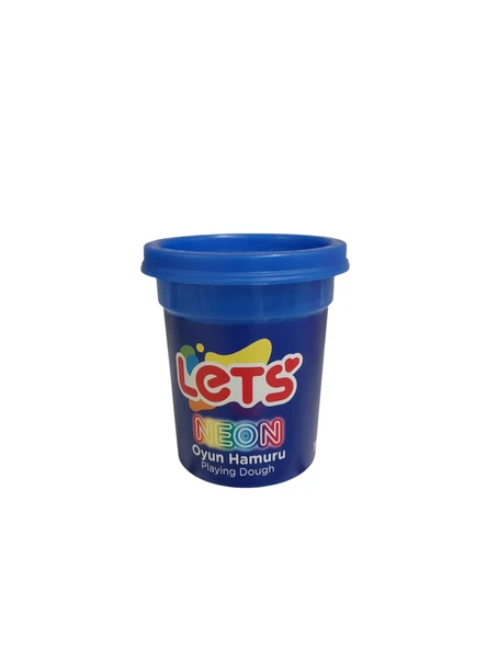 Lets Oyun Hamuru Tek Renk Neon Mavi 110 Gram ürün görseli 1