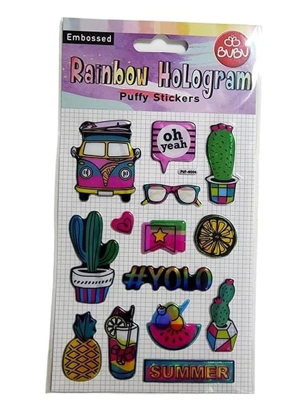 Bu-Bu Stickers Puffy Summer 20.5X11 ürün görseli 1