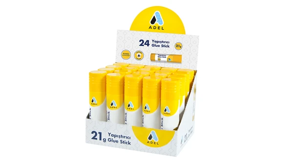 Adel Glue Stick Yapıştırıcı 21 Gram (24 Lü Paket) ürün görseli 1