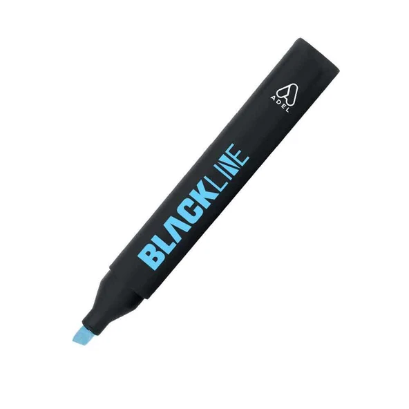 Adel Blackline Fosforlu Kalem Pastel Mavi (10 Lu Paket) ürün görseli 1