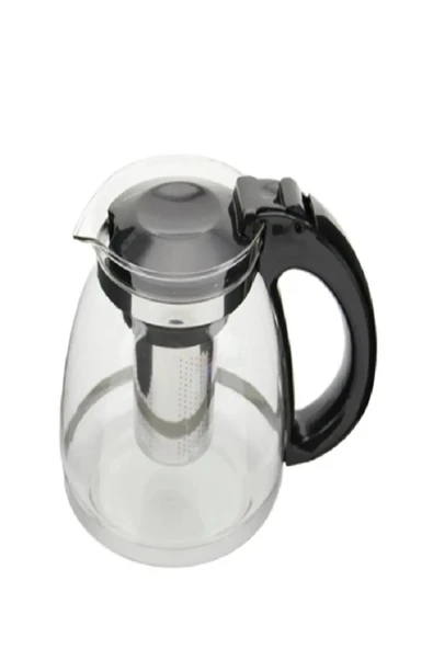 Çelik Süzgeçli Cam Çaycı Servis Demlik 1500 Ml. Royaleks-7488 ürün görseli 1