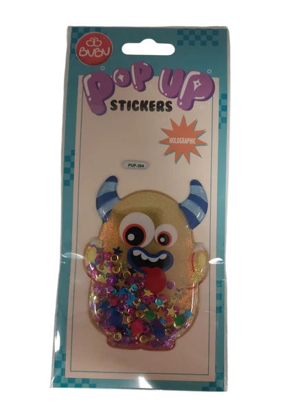 Bu-Bu Stickers Pop Up Boynuzlu Minyon 20X9 ürün görseli 1