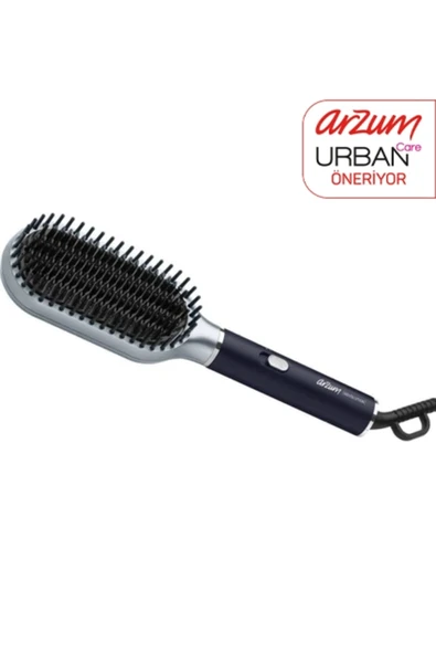 Arzum Revolution Saç Düzleştirici Fırça Seramik Plaka Platin Gri - AR5158 ürün görseli 1
