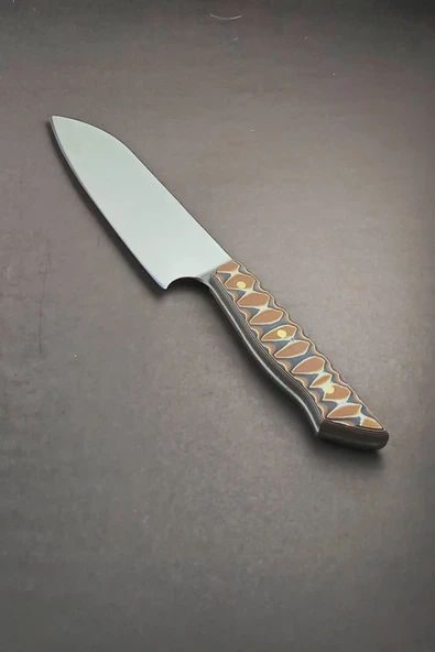 DepoTrend Profesyonel Santoku Şef Bıçağı - İsveç Çeliği - 28.5 cm (16.5 cm Namlu) ürün görseli 1