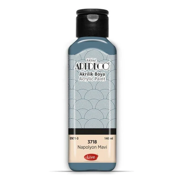 Artdeco Akrilik Boya 140 Ml Napolyon Mavi 3718 ürün görseli 1