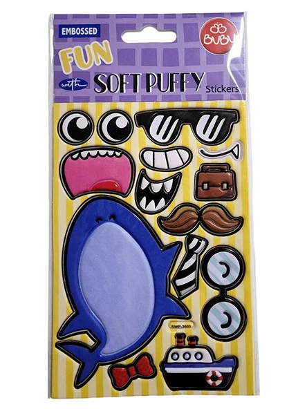 Bu-Bu Stickers Soft Puffy Köpek Balığı 20.5X10.5 ürün görseli 1