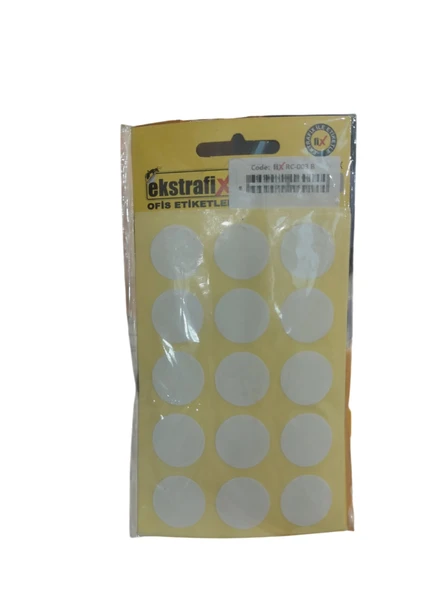 Ekstrafix Ofis Etiketi 30 Mm Beyaz 10 Lu Q Rc-005 B (10 Lu Paket) ürün görseli 1