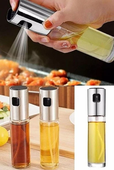 Sprey Cam Şişe Zeytinyağı Sirke Yağ Püskürtücü Yağdanlık 100 ml ürün görseli 1