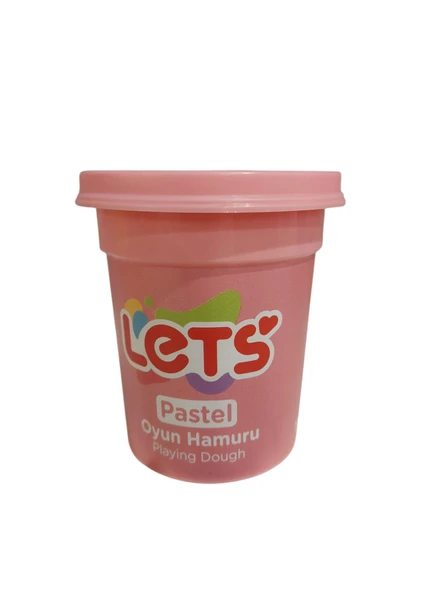 Lets Oyun Hamuru Tek Renk Pastel Pembe 110 Gram ürün görseli 1
