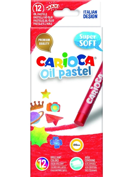 Carioca Yağlı Pastel Boya 12 Renk 43277 ürün görseli 1