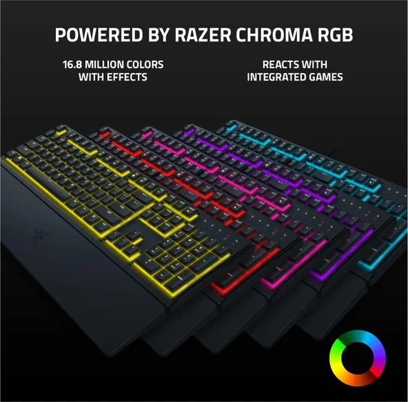 Razer Ornata V3 x - Düşük Profilli Oyun Klavyesi, Sessiz Membran Anahtarlar, Ergonomik Bilek Desteği Tr Düzeni | ürün görseli 1